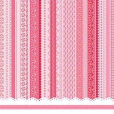 SALE NIEUW vel glossy glitter scrappapier Sweet 1 Lace Stripes van DCWV