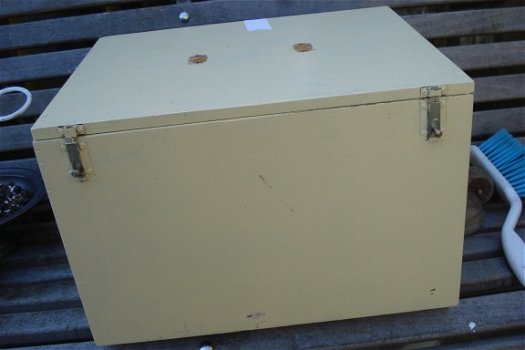 Draagbaar) ladekastje 4 laatjes voor markt of hobby 42 cm br diep 34 en hoog 28 cm handgemaakt Het k - 4