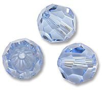 Swarovski 5000 Light Sapphire 8mm Per Stuk - 1