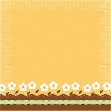 SALE NIEUW vel scrappapier Sweet 12 FlowersLlace Border van DCWV