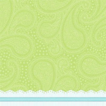 SALE NIEUW vel scrappapier Sweet 16 Green Lace van DCWV - 1