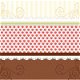 SALE NIEUW vel glitter scrappapier Sweet 21 Strawberry Lace Borders van DCWV - 1 - Thumbnail