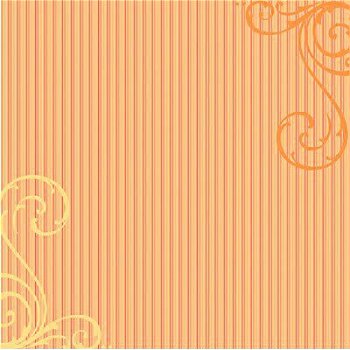 SALE NIEUW vel scrappapier Sweet 22 Swirls & Stripes van DCWV - 1