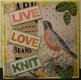 Zomaar kaart 30 : Live Love Knit - 1 - Thumbnail