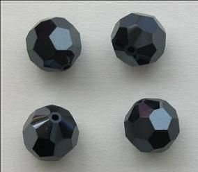 Swarovski 5000 Jet Hematite 2x 8mm Per Stuk - 1