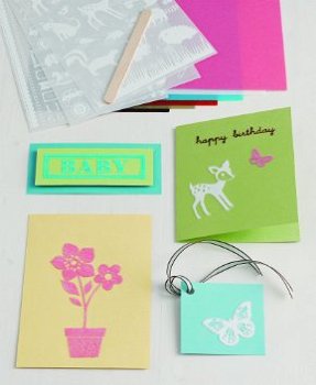 OPRUIMING: Martha Stewart flocking transfer kit - 1