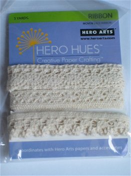 Hero arts woven lace ribbon - 1