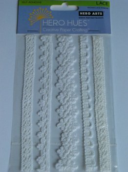 Hero arts adhesive lace white - 1