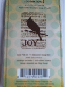 Unity cling mounted stamp itty bitty joy