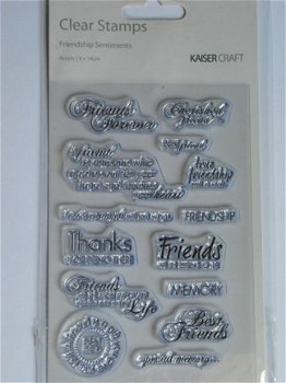 kaisercraft clear stamp friendship sentiments - 1