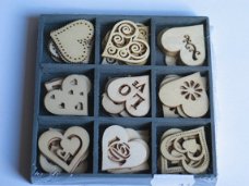 wood boxes hearts