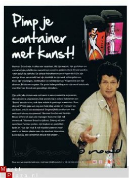 klikosticker, containersticker, Herman Brood, kunst sticker - 6