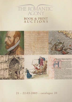 The Romantic Agony Book & Print Auctions 2003 - nr. 1