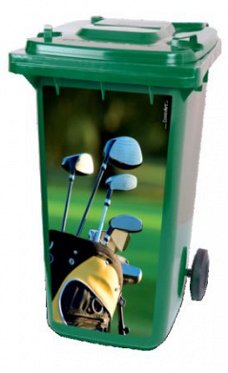 golf container sticker golf bag, otto, kliko decoratie, bak