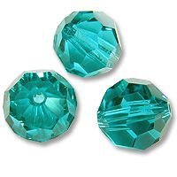 Swarovski 5000 Blue Zircon 8mm 20 Stuk - 1