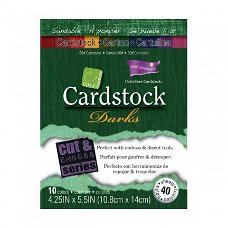 Core'dinations colorcore cardstock pad darks, 10.8x14 centimeter