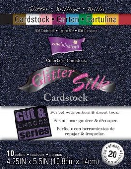 Core'dinations colorcore cardstock pad glitter silk, 10.8x14 centimeter - 1