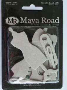 Maya Road chipboard still sew cute