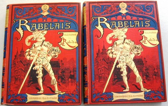Oeuvres de Rabelais [1885-86] A. Robida (ill.) Set van 2 - 1