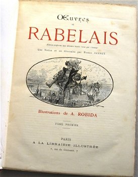 Oeuvres de Rabelais [1885-86] A. Robida (ill.) Set van 2 - 2