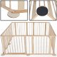 Inklapbaar kruipbox playpen grondbox tweelingbox krabbelpark 7,2m - 2 - Thumbnail