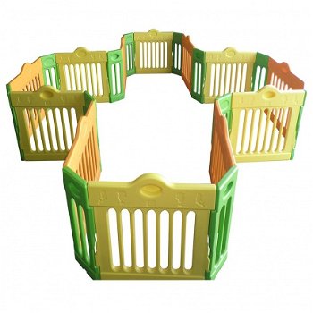 Baby playpen kunststof kruipbox grondbox krabbelpark tweelingbox - 1