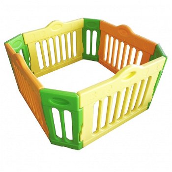 Baby playpen kunststof kruipbox grondbox krabbelpark tweelingbox - 4