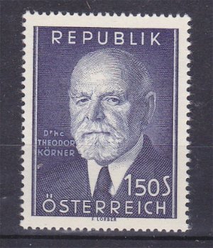 Oostenrijk 1953 President Theodor Körner postfris - 1