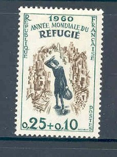Frankrijk 1960 Année mondiale du réfugié postfris