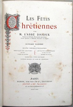 Les Fêtes Chrétiennes 1880 Drioux Band Ch. Magnier - 4