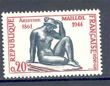 Frankrijk 1961 Aristide Maillol sculpteur postfris