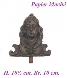 === Ornament onderdeel = papier maché = oud === 26739