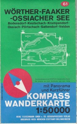 Kompass wanderkarte Worther-Faaker- Ossiacher see