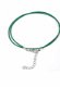 ketting groen wax koord met mooie glans met metalen slotje ± 48cm in maat verstelbaar - 1 - Thumbnail