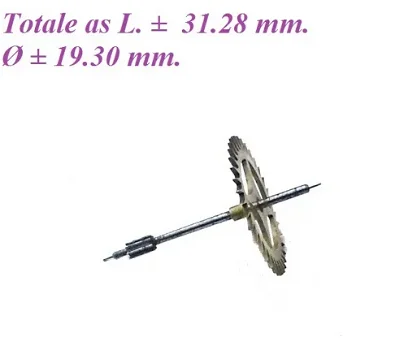 === Ankerwiel = Franse pendule = oud === 26792 - 1