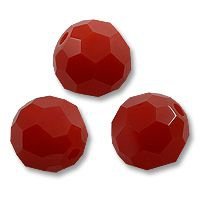 Swarovski 5000 Dark Red Coral 6mm Per Stuk. - 1