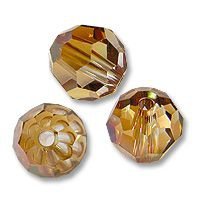 Swarovski 5000 Crystal Copper 6mm Per Stuk. - 1