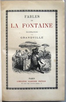 Fables de la Fontaine - Fraaie Vellum band L. Laballe Fabels - 3