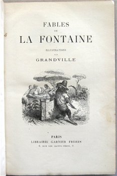 Fables de la Fontaine - Fraaie Vellum band L. Laballe Fabels - 4