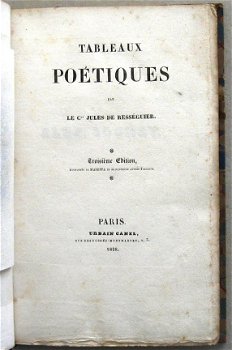 Tableaux Poétiques 1828 Rességuier - 4