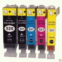 Canon inktpatronen en cartridges PGI-520 & CLI-521 MET CHIP