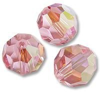 Swarovski 5000 Light Rose AB 4mm 5 Stuk