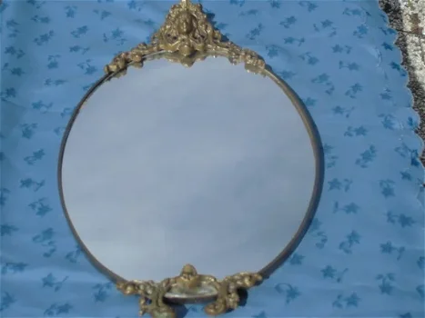 Ovale spiegel brons - 1