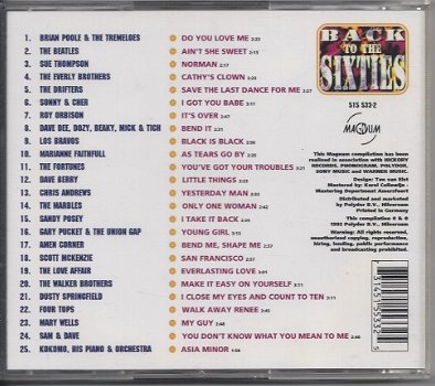 CD Back to the Sixties - 2