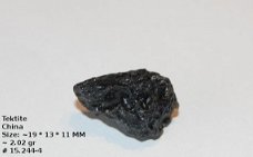 Tektiet, meteorieten glas China 15.244/4 gratis verzending NL Briefpost