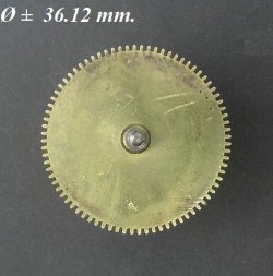 Veer trommel = Franse pendule = zonder veer =26867