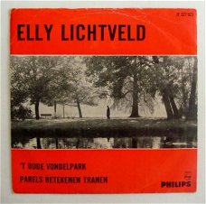 45 rpm: Elly Lichtveld - 't Oude Vondelpark / Parels (Philips 1966)