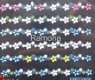 Lace 3D Nagel stickers KANT 5 Randje met glitters Gekleurd - 1 - Thumbnail