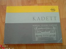 Handleiding Opel Kadett uit maart 1988