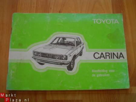 Toyota Carina handleiding voor de gebruiker - 1